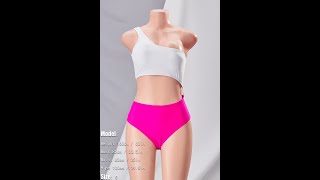 New three colors color-block spiced padded connected stylish sexy two-piece swimsuit BA004739