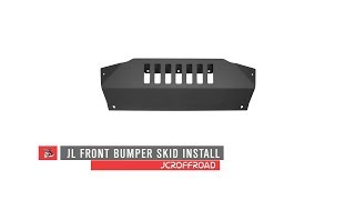 JcrOffroad | JL Wrangler Steel Bumper Skid Plate