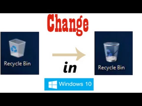 how to change recycle bin icon windows 10