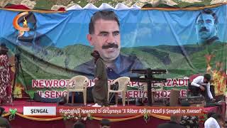 ŞENGAL |    Pîrozbahiya Newrozê bi dirûşmeya ‘Ji Rêber Apo re Azadî ji Şengalê re Xweserî’