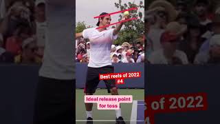 Tennis Serve: Toss Release Point #tennistechnique