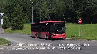 *Loud Allison* Journey on Vilnius Route 88 | VVT | Isuzu Novociti Life N°