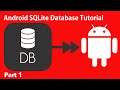 Android Database Tutorial Part 1 - Creating SQLITE database