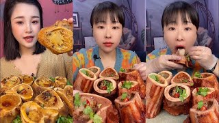 MUKBANG beef bone marrow ASMR  - The best of delicious Yan Jun food #855