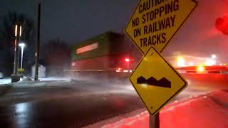 CP train at Alliston with ten engines military unit 7023