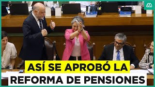 Se aprueba la reforma de pensiones: Así fue el histórico día para Chile