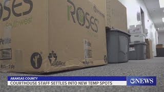 Aransas County Courthouse staff settle into new temporary offices