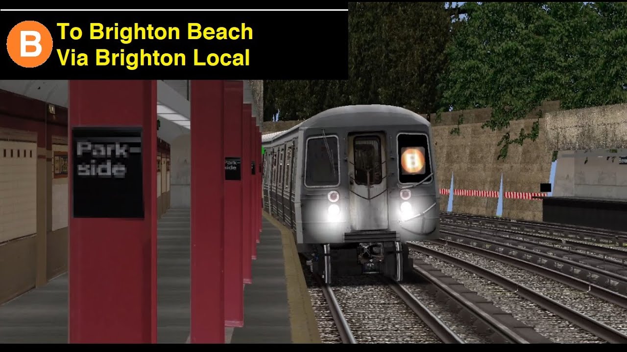 OpenBVE Special: B Train To Brighton Beach Via Brighton Local (R68 ...