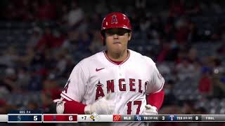 Mariners vs. Angels - 6/6/2021　大谷翔平　全5打席　16号HR