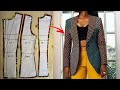 How to draft a blazer jacket with notched collar (part 1) | pattern drafting | beginners friendly