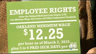 Mixed Feelings As Oakland's $12.25 Minimum Wage Law Approaches