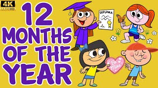 Months Of The Year Song | Nursery Rhymes | KIDz IQ