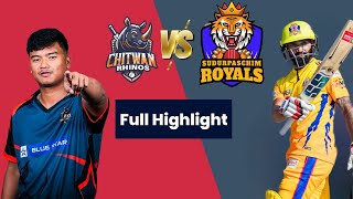 Full Highlights।।Chitwon rhinos vs Sudurpaschim royal।।@J.MMedia-fu6ey @ICCTV