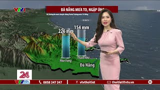 Dự báo thời tiết 11h30 - 17/05/2024 | Đà Nẵng mưa to, ngập úng | VTVWDB