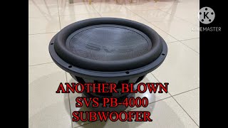 ANOTHER SVS PB-4000 SUBWOOFER BLOWN | REPLACING THE DRIVER