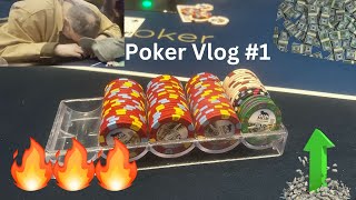 INSANE ACTION at MGM National Harbor, Low Stakes exploits DO NOT MISS!!!!! Poker Vlog #1