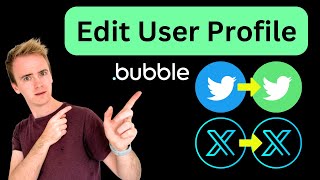 Build a Twitter Clone - Edit Current User Profiles #bubble #nocode #tutorial
