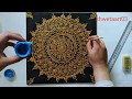 Mandala art using cone and dotting tools #9 by shwetaart03 - full video tutorial.