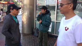 Brother Joshua preaching Jesus Christ in San Francisco #evangelism #christsforgiveness #jesuschrist