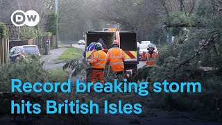 Storm Eowyn slams UK following trail of destruction in Ireland | DW News