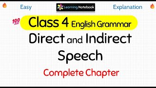 Class 4 Direct and Indirect Speech