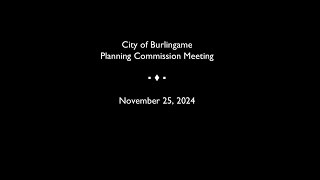 Planning Commission Meeting - November 25, 2024