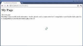 Beginner PHP Tutorial - 64 - ob_start