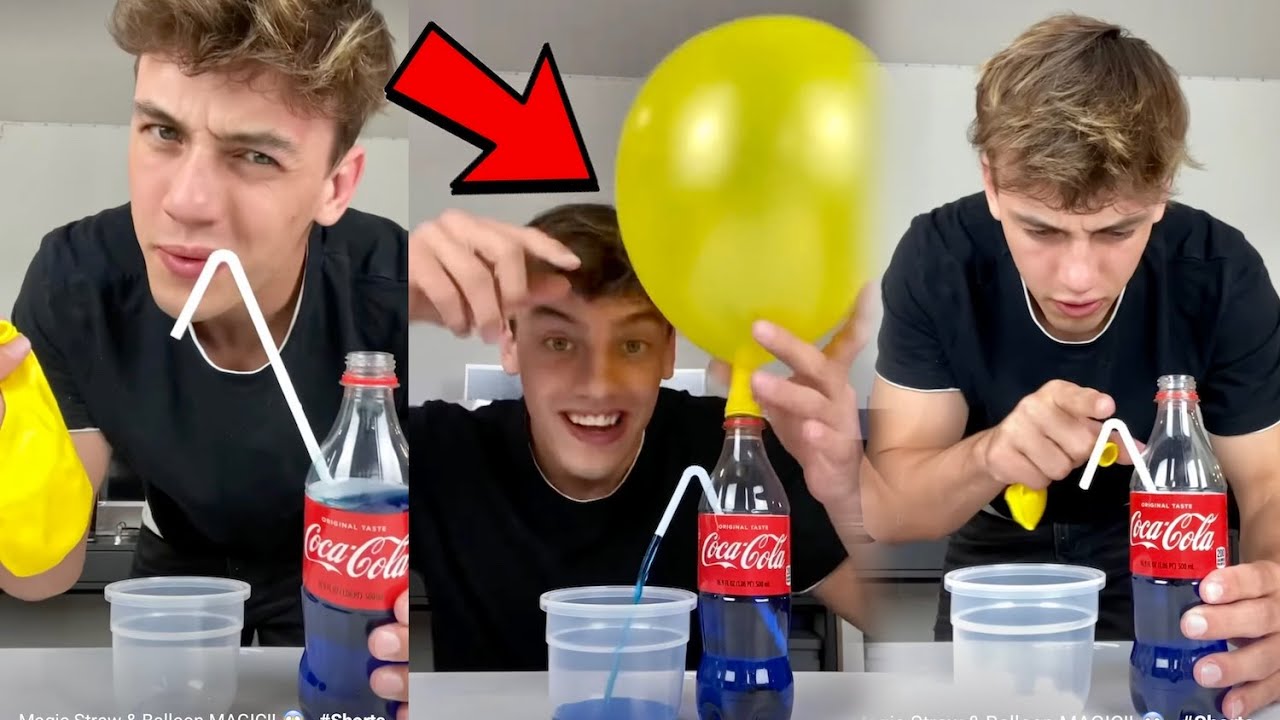 Magic Straw Balloon Magic 亞 Shorts Youtube