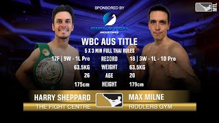 Harry Sheppard Vs Max Milne - Muay Thai League 12