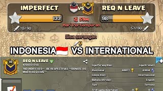 FINAL WAR KLASIK | INDONESIA🇮🇩 VS GO INTERNASIONAL | PUSH TROPHY | PERMAINAN KLAN | #clashofclans