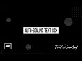 Auto-scaling text box using and without using an expression|after effects tutorial|free project file