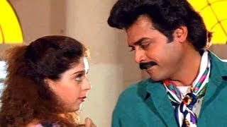 Sarada Bullodu Comedy Scene - Vijay Comedy With Nimmi - Venkatesh, Nagma