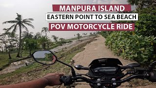 Monpura Eastern Point-Monpura Sea Beach | Manpura Island | POV Bike Ride | Travelogue By Sydul Alam