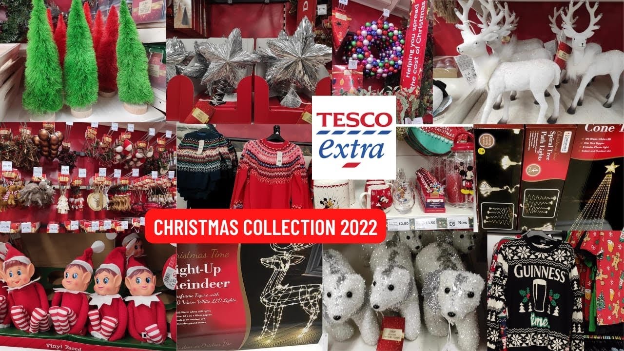 NEW AT TESCO #CHRISTMAS2022 || CHRISTMAS LIGHTS || TREES AND HANGINGS ...