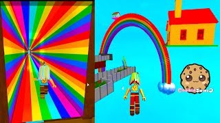 Giant Fidget Spinners Rainbow Shapes Obby Hide And Seek Extreme - house on a rainbow st patrick