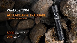 Wurkkos TD04 — 3000 lumens tactical flashlight good for task and daily life!