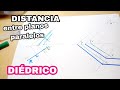 DIEDRICO  - distancia 📏entre dos ^planos OBLICUOS paralelos^