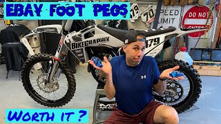 Motocross Aluminum Cheap EBay Wide Foot Pegs Review NiceCNC