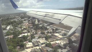 el aterrizaje del avión en Santo Domingo, República Dominicana 2/17/11