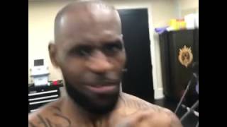 LeBron Listening to first day out bald head nut