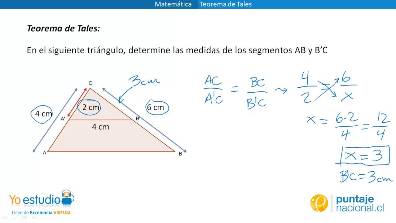 Matemática - Ejercicios Teorema De Tales - YouTube