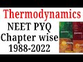 Thermodynamics chemistry class 11 NEET pyq last 35 years