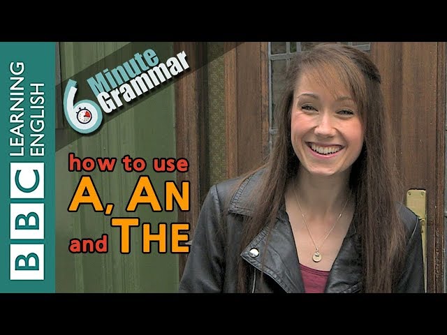 Grammar Tutorial Articles A An English Esl Video Lessons