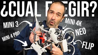 ¿Qué Dron MINI ELEGIR en 2025? - DJI Flip vs Neo vs Mini 4K vs Mini 3/4 Pro | Guía PRINCIPIANTES