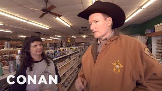 Conan Becomes A Texas Deputy, Part II | CONAN on TBS