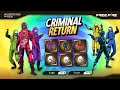 All Criminal Bundle Return Free Fire | Cobra Legendary Bundle Return Free Fire | Free Fire New Event