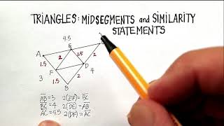 Triangles Midsegments And Similarity Statements