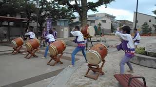 【天王祭2019年】花火揃い打ち＜荒川新開太鼓＞藍染公園