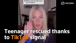 Teenager rescued thanks to TikTok signal