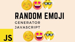 🎭 Random Emoji Generator | HTML, CSS, JavaScript Tutorial | Create Fun Emojis! 🚀| Step by Step
